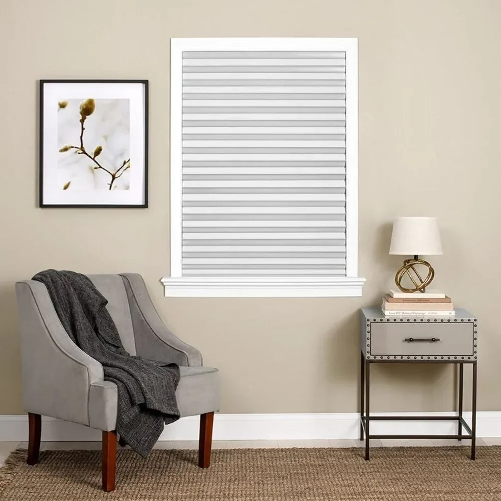 Achim Home Furnishing: Window Shades Room Darkening Vinyl Cordless White Pleated